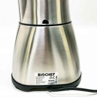 BioChef Galaxy Pro Mixer - 1800Watt Motor, 22.000 U/Min - Hochleistungsmixer mit Glasbehälter - inkl. Edelstahl Mahlbehälter & 900ml To-Go Behälter (Edelstahl), Extra-Deckel kaputt