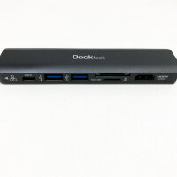 USB C HUB Ethernet adapter, Dockteck 7-in-1 Dock, USB-C adapter with 4K 60Hz HDMI, LAN RJ45, 100W PD, SD/MICRO SD, 2 USB 3.0, for MacBook Pro/Air M1, iPad Pro/Air, Surface Pro 7 - Multiport