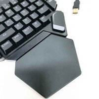 Socobeta keyboard gaming keyboard portable mechanical one-hand black light keyboard with macro definition function