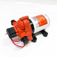 lighteu®, Seaflo DC 12 V 11,6 l/min 3,1 bar 3-Kammer-Wasserdruckmembranpumpe, 33 s, Druckpumpe für Marine, Boote, Yacht, Outdoor, Garten.