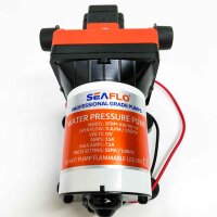 lighteu®, Seaflo DC 12V 11,3 l/min 3,8 bar, 4-Kammer-Wasserdruckmembranpumpe, 42s Druckpumpe für Marine, Boote, Yacht, Wohnwagen, Garten.