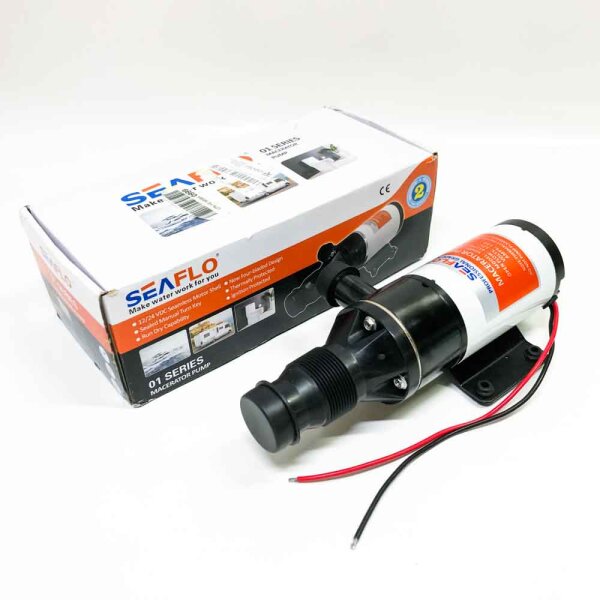 LIGHTEU DC 12V 45L/min Seaflo Zerhacker pump/faecal pump for navy, boats, yacht, caravan, camping, outdoor, garden.