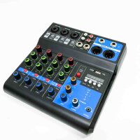 Professional mini-audio mixer, 5 channels, DJ controllers, Bluetooth, USB reverb, computer, lifeshow mixer (5 channels)