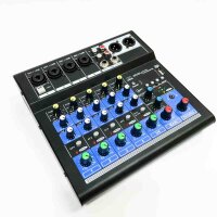 Professioneller Mini-Audio-Mixer, 6 Kanäle, DJ-Controller, Bluetooth, USB-Reverb, Computer, Lifeshow-Mischpult (6 Kanäle)