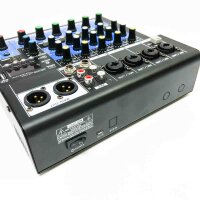 Professioneller Mini-Audio-Mixer, 6 Kanäle, DJ-Controller, Bluetooth, USB-Reverb, Computer, Lifeshow-Mischpult (6 Kanäle)