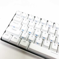 KEMOVE Snowfox 60% Mechanische Gaming-Tastatur Bluetooth 5.1 Kabellos/Verkabelte 61 Tasten Computer-Tastatur RGB Hot-Swap-fähige PBT-Tastenkappen 3000mAh Batterie, QWERTY Layout (Roter Schalter),