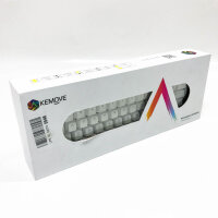 KEMOVE Snowfox 60% Mechanische Gaming-Tastatur Bluetooth 5.1 Kabellos/Verkabelte 61 Tasten Computer-Tastatur RGB Hot-Swap-fähige PBT-Tastenkappen 3000mAh Batterie, QWERTY Layout (Roter Schalter),