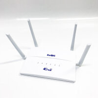 KuWFi 4G LTE Router Mit SIM-steckplatz, 4G LTE CPE Router, 300 Mbit/s WLAN Router, Mit 4 Externen High-gain Antennen, Die Bis Zu 32 Benutzer Unterstützen