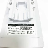 WLAN Repeater, 300Mbps Indoor & Outdoor Punkt-zu-Punkt-Wireless CPE Unterstützt 1KM Übertragungsentfernung Lösung für PTP, PTMP-Anwendung Wireless Access Point/Bridge-Kit mit LED-Anzeige