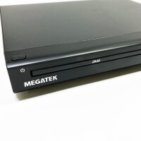 Megatek HD-20000e region-free DVD player / CD player with HDMI connection (1080p upscaling), USB Media Link, coaxial digital audio, metal housing, with remote control and HDMI cable, without OVP