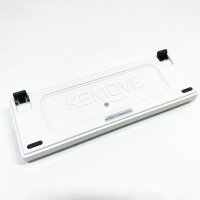 KEMOVE Snowfox 60% Mechanische Gaming-Tastatur Bluetooth 5.1 Kabellos/Verkabelte 61 Tasten Computer-Tastatur RGB Hot-Swap-fähige PBT-Tastenkappen 3000mAh Batterie, QWERTY Layout (Roter Schalter), LED-Beleuchtung defekt