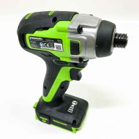 GreenWorks GD24DD35K2 Bohr screwdriver and GD24ID200 impact wrench plus 2 x 24V 2Ah batteries and charger