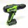 GreenWorks GD24DD35K2 Bohr screwdriver and GD24ID200 impact wrench plus 2 x 24V 2Ah batteries and charger