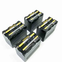 PATONA 4X Akku NP-F970 6600mAh Kompatibel mit Sony...