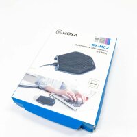 Boya USB conference condenser microphone, office, laptop, PC, computer, microphone for Windows Mac dictation, recording, YouTube, Skype, conference call