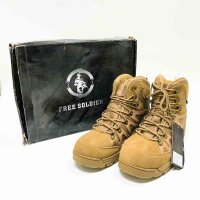 Free soldier men boots breathable outdoor hiking shoes Tactical combat boots military boots all terrain boots for trekking (Wolfsbraun, 46)
