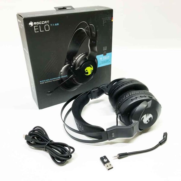 Roccat Elo 7.1 Air - Kabelloses Surround-Sound RGB PC Gaming Headset