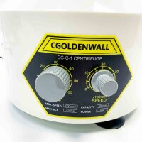 CGOLDENWALL Laborzentrifuge mit 6*20 ml Zentrifugenröhrchen &Transparentem Deckel, 4000 U/min Max. Geschwindigkeit, 0-60 Min. Timer, 1790 xg Max. RZK Geeignet für 5/7/10/15 ml Vacutainer Röhrchen