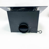 CIARRA CBCB6736F A++ Dunstabzugshaube Kopffrei 60cm 650m³/h Touch Control 4 Leistungsstufen Umluft Dunstabzug CBCF003 Kohlefilter Abluft leise Abzugshaube mit 2 Helligkeit LED-Beleuchtung Schwarz [Energieklasse A++]