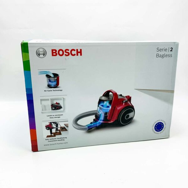 Bosch BGS05AA2 GS05 Bulky vacuum cleaner Cleannn, 700 W, 1.5 l, red/black