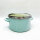 KRÜGER meat pot Juist 24 cm, enamel, green (suitable for induction)