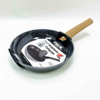 Stoneline Primo frying pan 28 cm, with handle, induction, aluguss, pan coated with real stone particles, cooking, roasting and braising