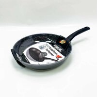 Stoneline Primo frying pan 28 cm, with handle, induction, aluguss, pan coated with real stone particles, cooking, roasting and braising