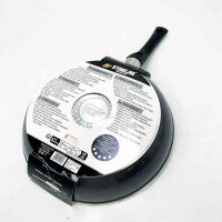STONELINE Primo frying pan 28 cm, with handle, induction, cast aluminum, pan coated with real stone particles, cook, fry and braise without fat or oil
