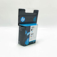 HP 301 2er-Pack Tintenpatronen, 1 schwarz und 1 dreifarbig Original