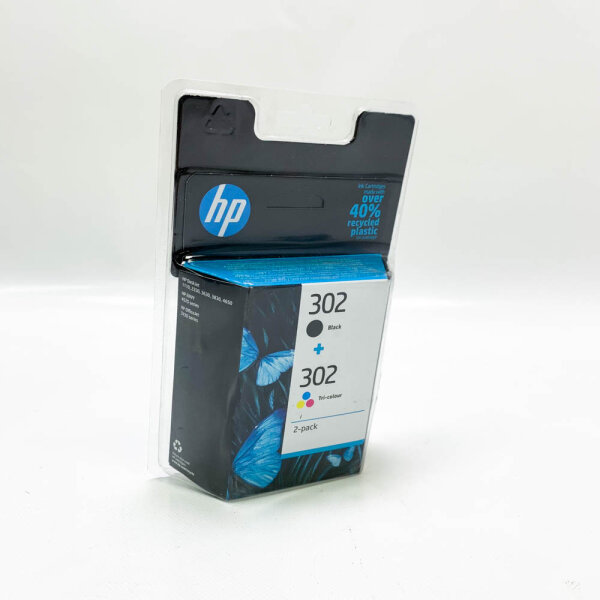 HP Combo 302 schwarz dreifarbig Blister