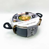ELO 72555 meat pot 24 cm with glass lid series gallant, induction, stainless steel high-gloss, with litersal scale and oil-dosing system