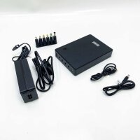 Mini UPS interruption -free power supply for routers, modem, surveillance cameras with built -in battery 20000mAh input DC 12V output USB 5V 9V 12V 3A