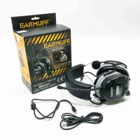 Earmuff hearing protection with radio and bluetooth -...