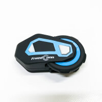 Motorrad Intercom für 6 Fahrer Gruppe Intercom, FreedConn T-Max Pro Helm Bluetooth Headset für Motorrad Skifahren mit Musik-Sharing 570 mAh (1000m Reichweite, Wasserdicht, FM Radio, Voice Prompt