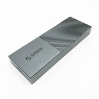 ORICO NVMe Gehäuse 20Gbps M.2 SSD Gehäuse USB 3.2 Gen2x2 USB-C, Aluminium Externe Adapter für NVMe PCIe M-Key Solid State Drive 2230/2242/2260/2280, M2 Gehäuse Unterstützung UASP, Trim, SMART -M207GY