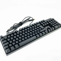 Redragon K556-DE Mechanische Gaming Tastatur, Braune Schalter, QWERTZ DEUTSCH, RGB Gamer Tastatur, mit 105-Tasten, Voll Programmierbare Gaming Tastatur, Metall Platte, 100% Anti-Ghosting