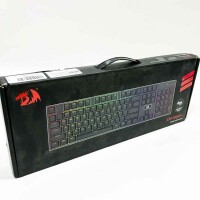 Redragon K556-DE Mechanische Gaming Tastatur, Braune Schalter, QWERTZ DEUTSCH, RGB Gamer Tastatur, mit 105-Tasten, Voll Programmierbare Gaming Tastatur, Metall Platte, 100% Anti-Ghosting