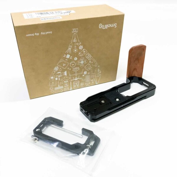 SMALLRIG L-Bracket L Winkel mit Holzhandgriff für FUJIFILM X-T4 Kamera - LCF2811