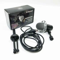 Elegant 3.5 mm Plug & Play capacitor PC microphone with a tripod stand