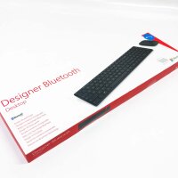 Microsoft Designer Bluetooth Desktop Bluetooth Italienisch Schwarz – Tastatur (Bluetooth, Office, Italienisch, Kabellos, Universal, Standard), QWERTY