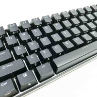 RK ROYAL KLUDGE RK61 Mechanische Gaming-Tastatur, 60% Drahtlose RGB Tastaturen Polen Layout Bluetooth/2.4Ghz/USB-C Braun Hot Swap Switch für Windows PC Laptop, Schwarz, QWERTY