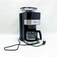 Krups KM8328 Grind Aroma Kaffeemaschine mit Mahlwerk | 24-Stunden-Timer | 180 g Bohnenbehälter | 1,25 L Fassungsvermögen für bis zu 15 Tassen Kaffee | Auto-Off-Funktion | 3 Mahlgrade | Schwarz