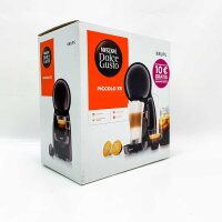 NESCAFÉ Dolce Gusto Piccolo XS KP1A Kaffeemaschine für Espresso und andere Getränke, manuell, 0,8l, Weiß/Schwarz