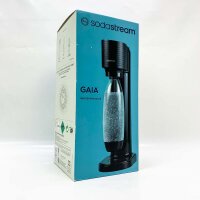 SodaStream Gaia, Wassersprudler mit CO2-Zylinder und 1x 1L spülmaschinenfeste Kunststoff-Flasche