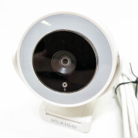 NexiGo N660E Streaming-Webkamera, Webcam mit 1080 P, Ringlicht und Software-Steuerung, einstellbare Helligkeit, Sichtschutz, 2 Mikrofone mit Rauschunterdrückung, für Zoom, Skype, Teams, Weiß