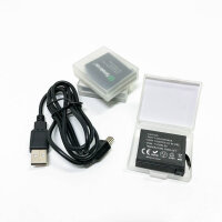 Smatree Ersatzakku mit 1290 mAh (3 Stück), Ladegerät mit 3 Kanälen mit USB-Kabel, kompatibel mit der Kamera Gopro Hero 4