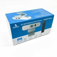 Zoom NexiGo N940P 2K webcam with zoom function, remote control and software | Sony_Starvis Sensor | 1080P@60FPS | 3X zoom in | Dual stereo microphone, for Zoom/Skype/Teams/Webex (white)