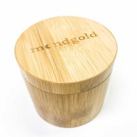 Moon gold Holzhr, analogue quartz with storage box as a gift set