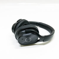 Zihnic Bluetooth-Kopfhörer mit aktiver Geräuschunterdrückung,40H Spielzeit kabelloses Bluetooth-Headset mit tiefem Hi-Fi-Stereo-Sound,Komfortable Ohrpolster für Reisen/Zuhause/Büro (Vollschwarz)