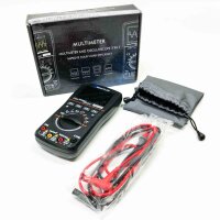 BSHAPLUS 2-in-1 Hand oscilloscopic multimeter, professional LED osciloscopic multimeter with 2.5 MSPS High scanning, automatic wave shape recording function, DC/AC voltage/current test